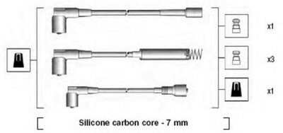 MAGNETI MARELLI 941125120666 -  Комплект проводов зажигания
